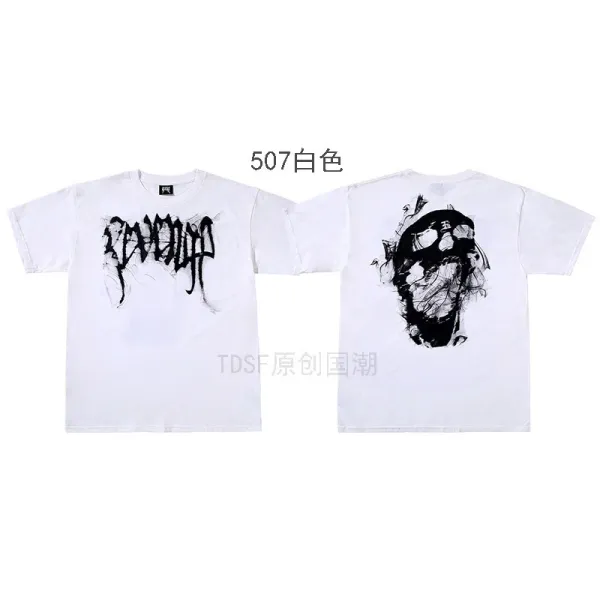 Design Skull Graphic T-Shirt White - 9