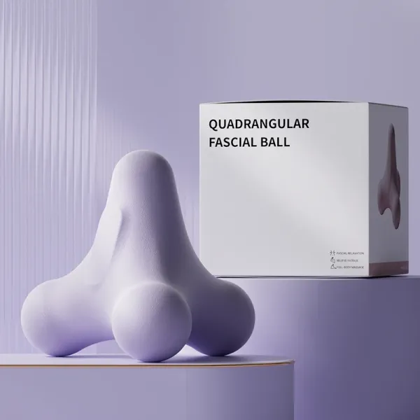 Design Quadrangular Fascial Ball Purple Massage Tool Accessories - 1