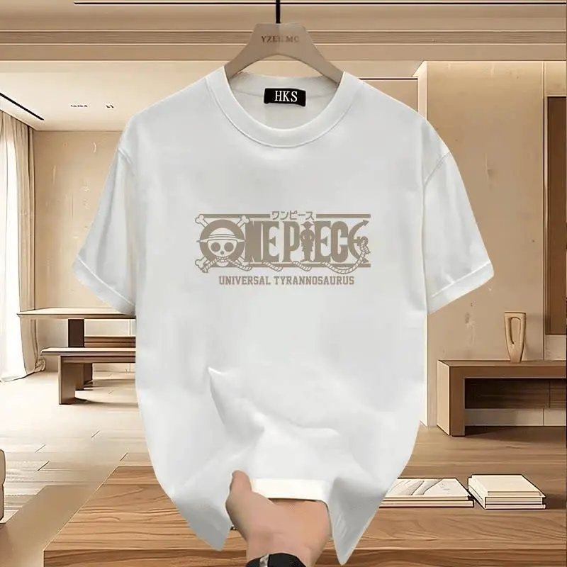 Design One Piece Tyrannosaurus Comic Print White T-Shirt T-Shirts - 10