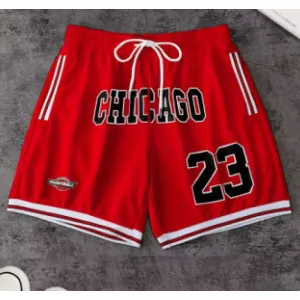 Chicago Bulls 23 Jersey Shorts Red