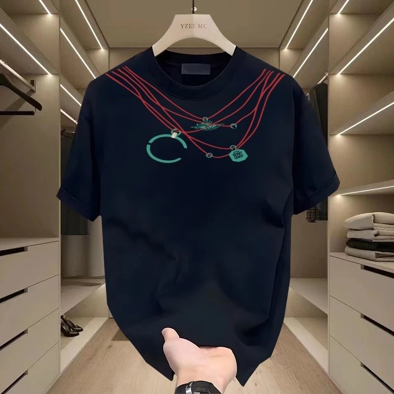 Design YZEE MC Graphic Print Navy T-Shirt T-Shirts - 7