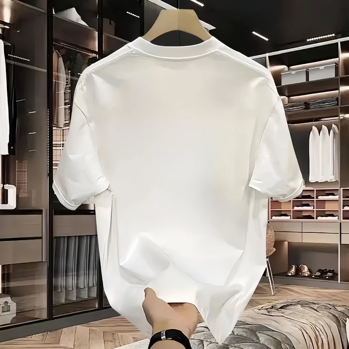 Design YZEE MC Signal 100% Charge Graphic T-Shirt White Tops.t Shirts - 10