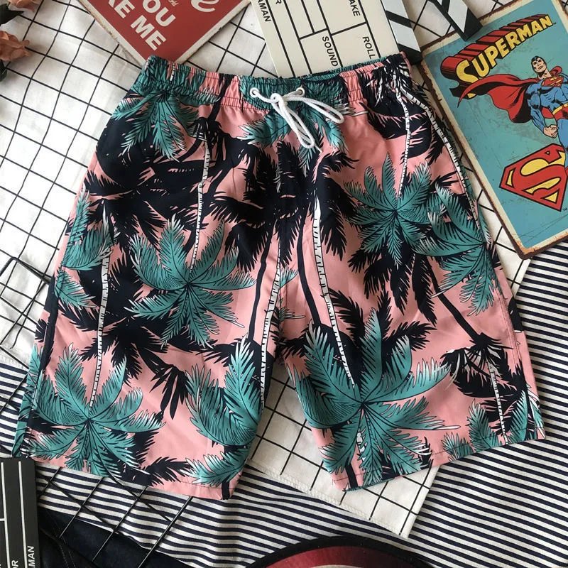 粉色椰树