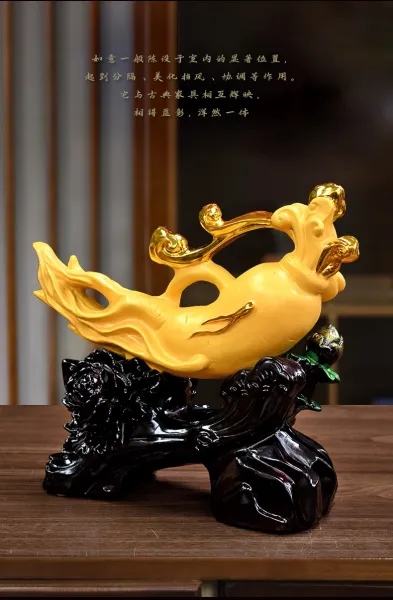 Design Golden Koi Ornament Accessories - 5