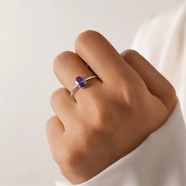 Design S925 Sterling Silver Multi-Stone Cluster Ring Silver Jewelry - 30