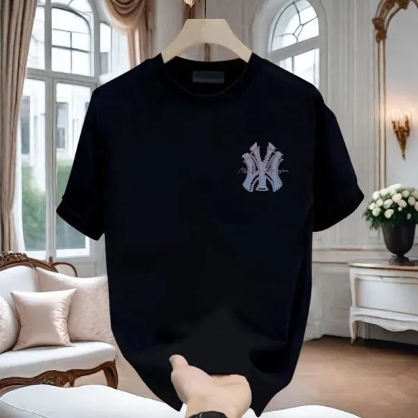 Design WBWJ CO. Paisley NY Logo Black T-Shirt T-Shirts - 19