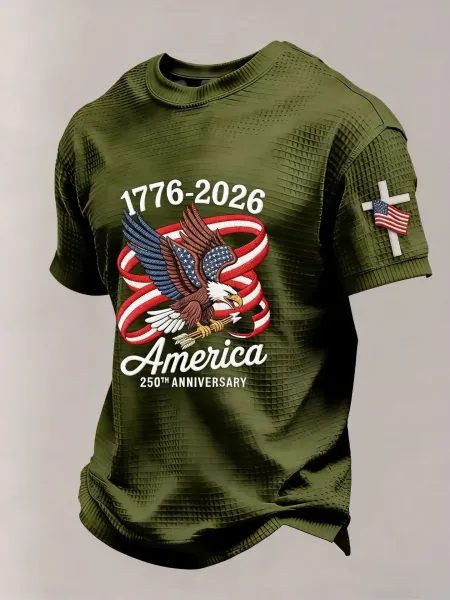 Design 250th Anniversary Eagle T-Shirt Black - 2