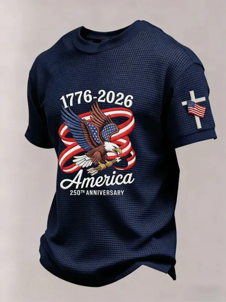 Design 250th Anniversary Eagle T-Shirt Black - 9