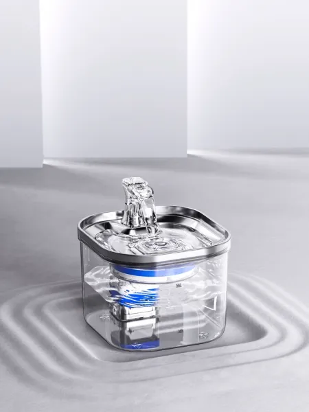 Design 304 Stainless Steel Pet Water Fountain USB Edition Electronics - 4