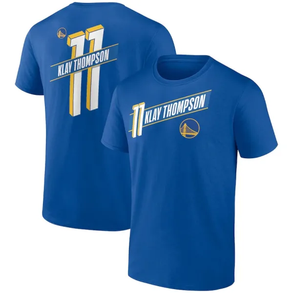Golden State Warriors Klay Thompson #11 Royal Blue Player T-Shirt - 1