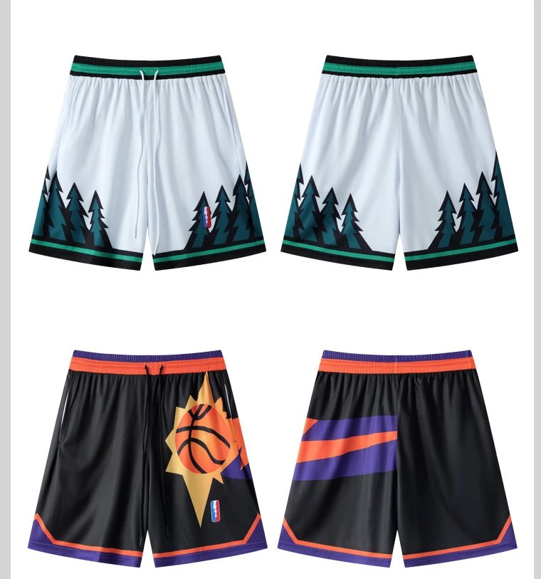 NBA x Mitchell & Ness Lightning Bolt Shorts Black - 12