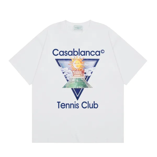 Casablanca Cactus Print Oversized T-Shirt White - 6