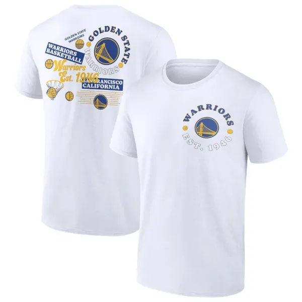 Golden State Warriors Heritage Graphic T-Shirt White - 1