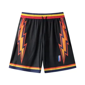 NBA x Mitchell & Ness Lightning Bolt Shorts Black