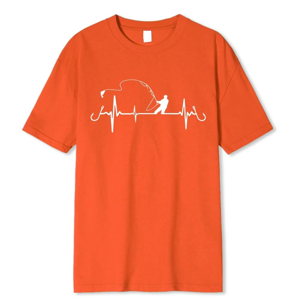 Design Fishing Heartbeat T-Shirt Black - 6