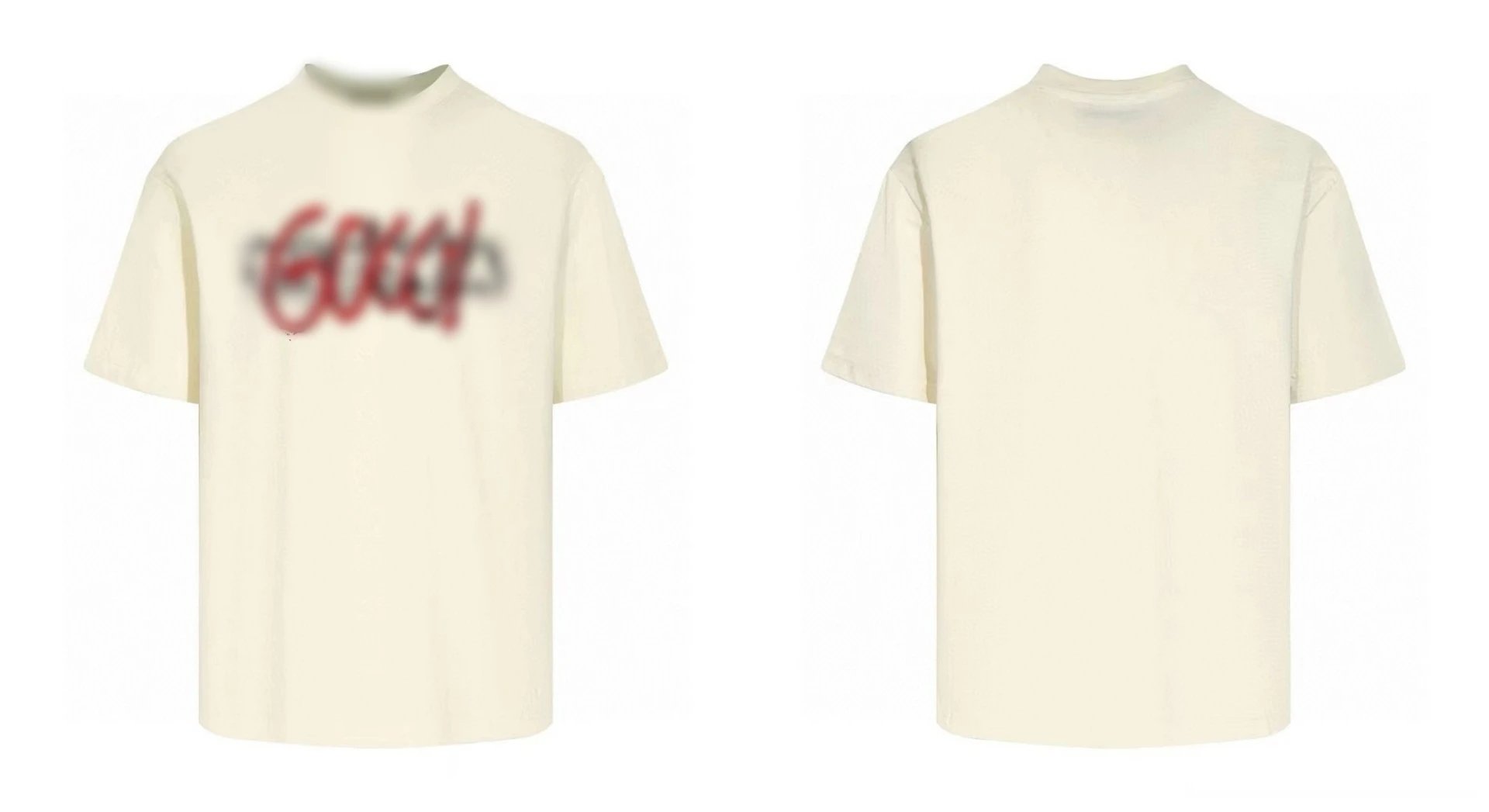 GOOD BRAND Spray Paint Logo Cream T-Shirt