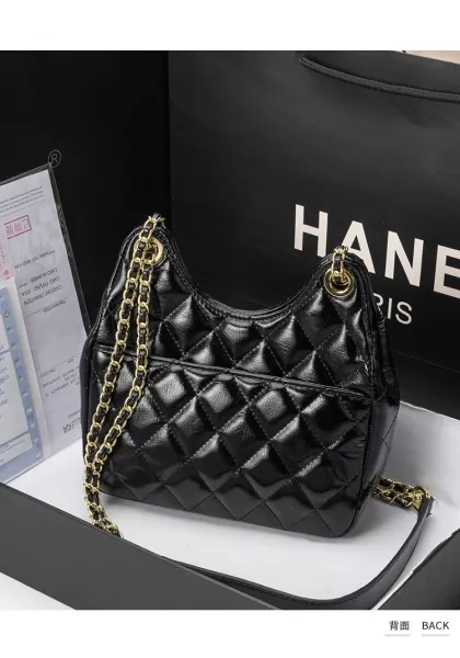 Chanel 22 Bag Burgundy Quilted Lambskin Chain Shoulder Bag - 20