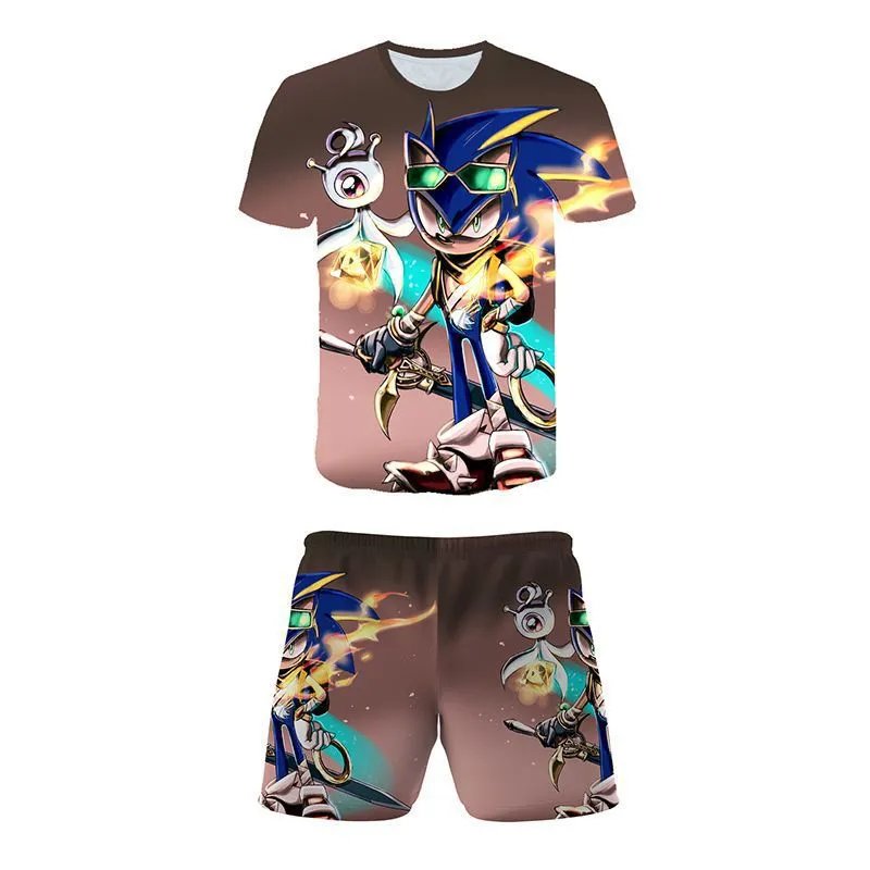 Design Gruffalo x The Gruffalo T-Shirt and Shorts Set Beige / Green Kids Sleepwear - 15