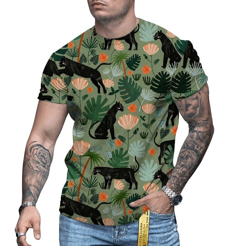 Design Halloween Pumpkin Print Black T-Shirt T-Shirts - 5