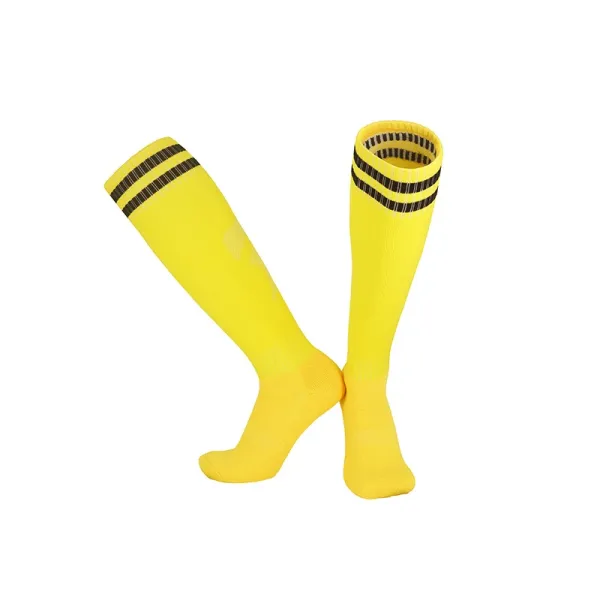 Design Knee-High Socks Yellow with Black Stripes Socks - 1