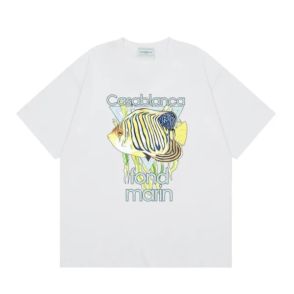 Casablanca Cactus Print Oversized T-Shirt White - 16