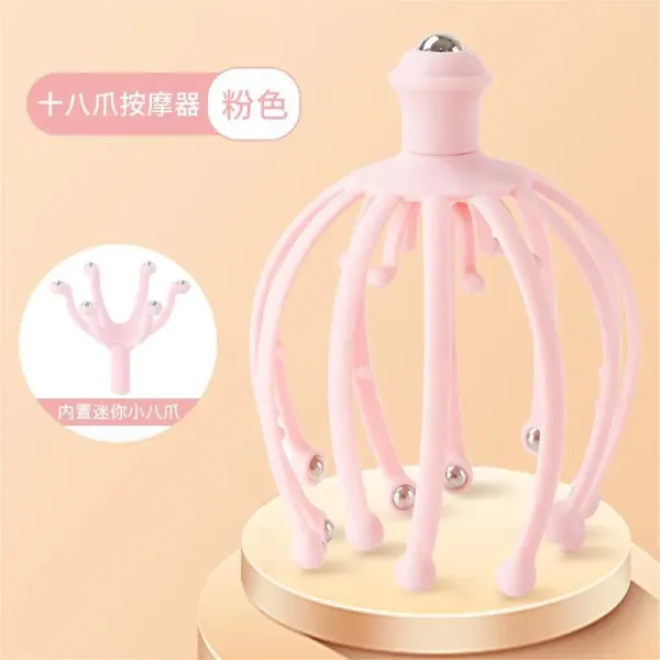 Design Pink 18-Claw Scalp Massager with Mini 8-Claw Insert Electronics - 1