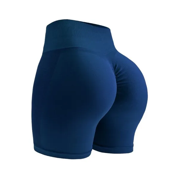 Design High-Waisted Sculpting Shorts Navy - 1