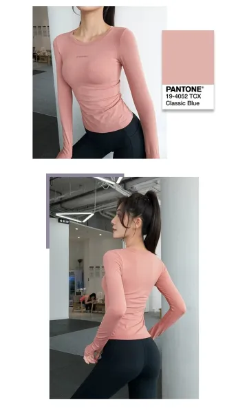 Design Amimedea Long Sleeve Base Layer Top Sage Green Activewear - 16
