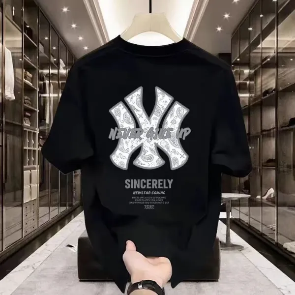 Design WBWJ CO. Paisley NY Logo Black T-Shirt T-Shirts - 22