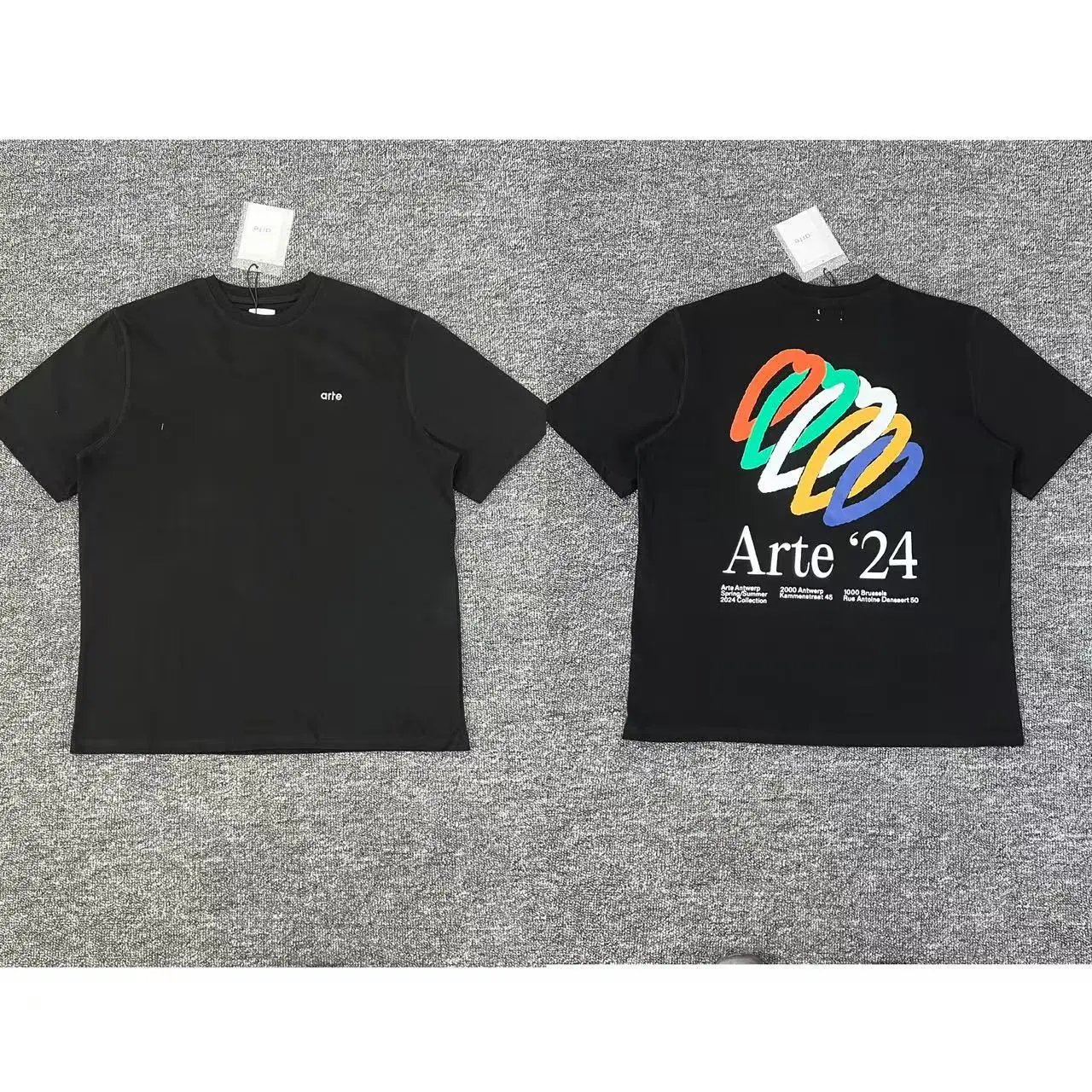 Arte Graphic Hoodie Black - 8