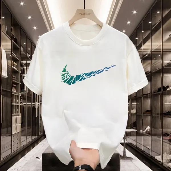 Design Nike Swoosh Graphic T-Shirt White T-Shirts - 8