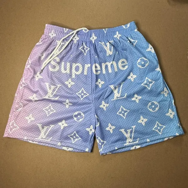 Louis Vuitton Monogram Mesh Shorts Pink Multicolor - 10