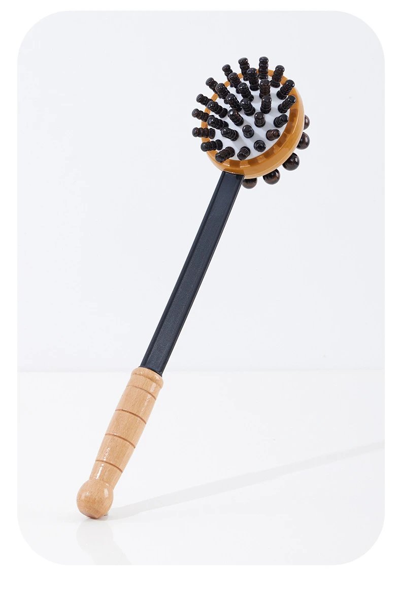 Design Bamboo Dual-Sided Massage Tool for Back, Neck, Limbs and Head Accessories - 12