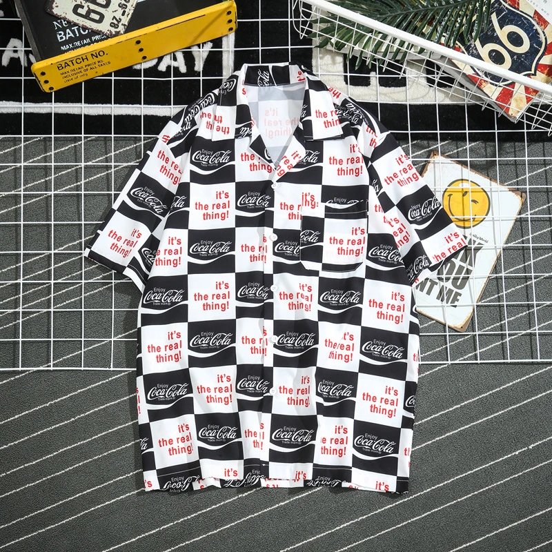 Design Purple Tiger Print Short-Sleeve Button-Up Shirt - 11