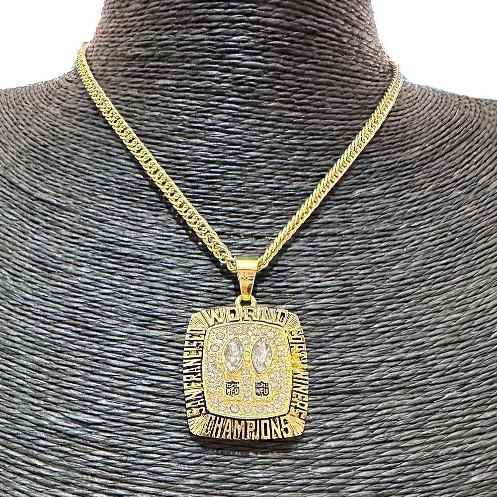 Design San Francisco World Champions Pendant Necklace Gold Jewelry - 3