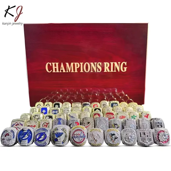 Design Kanjin Jewelry NHL Stanley Cup Championship Rings Collection Display Case Accessories - 3