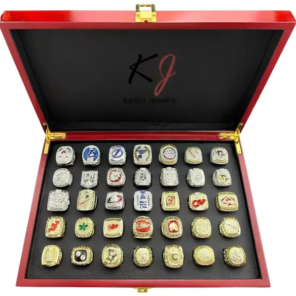 Design Kanjin Jewelry NHL Stanley Cup Championship Rings Collection Display Case Accessories - 9