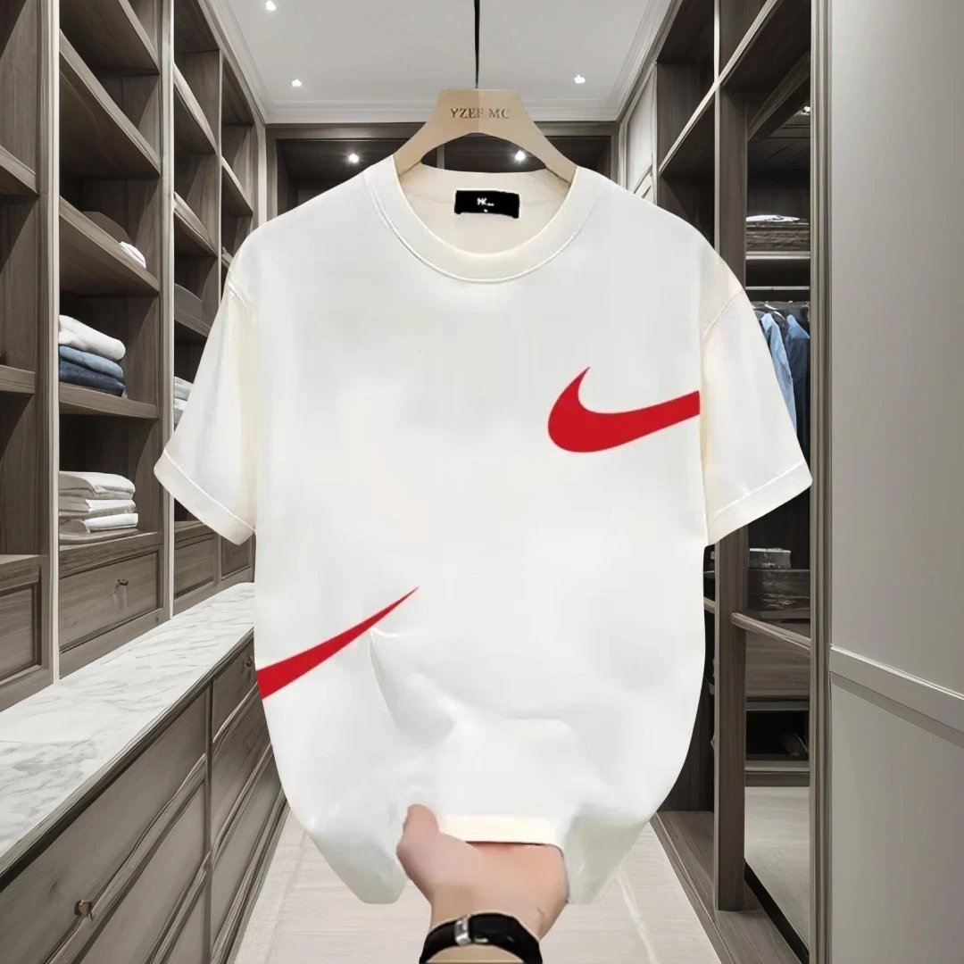 Design YIXI Swoosh Graphic Black T-Shirt T-Shirts - 12