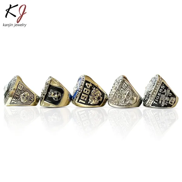 Design Kanjin Jewelry Detroit Tigers Championship Rings Set Red Wood Box Jewelry - 4
