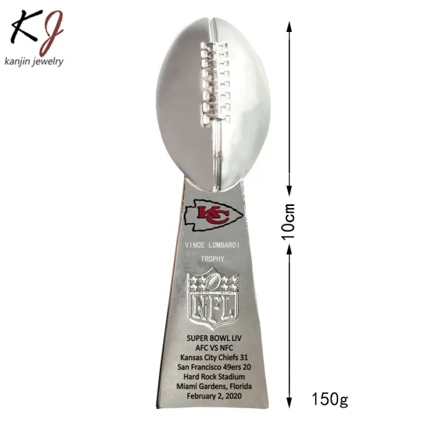 Design Kansas City Chiefs Super Bowl Trophy Replicas and Championship Rings Jewelry Set Jewelry - 3