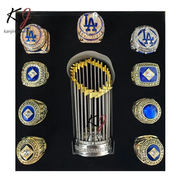 Design Kanjin Jewelry MLB Championship Rings Display Set Black Jewelry - 2