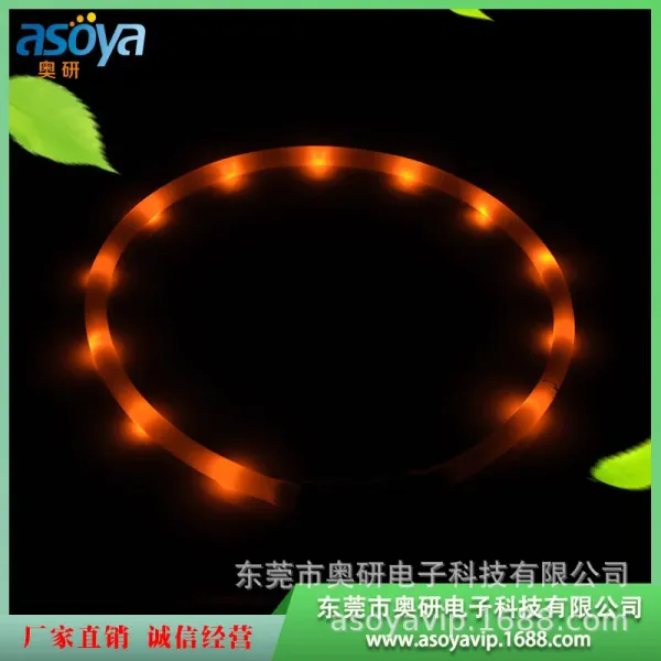 Design Asoya LED Light-up Collar Orange Accessories - 1