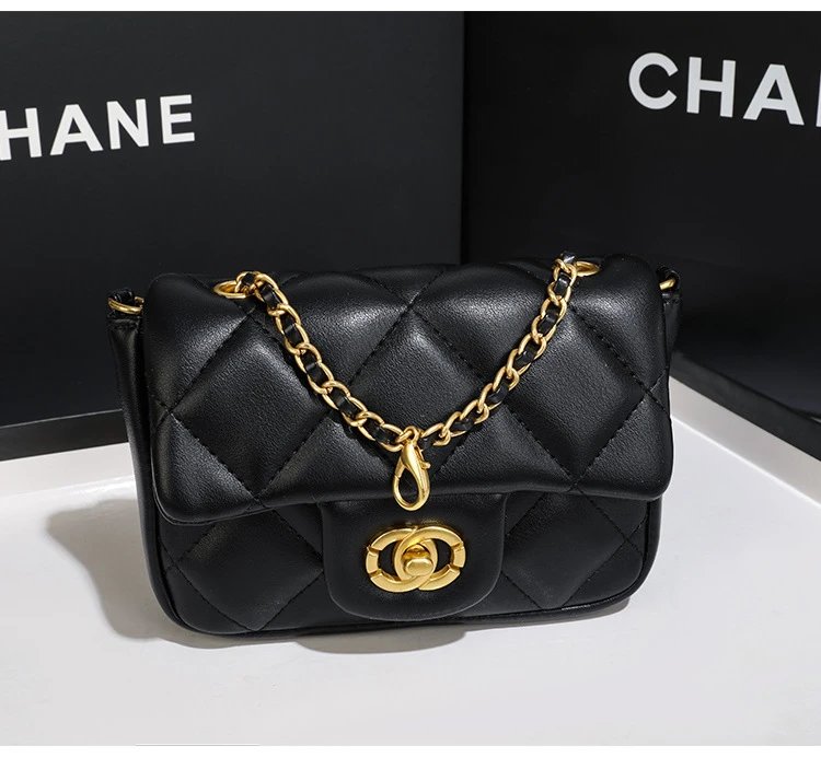 Chanel Gabrielle Hobo Bag Beige and Black Quilted Leather Shoulder Bag - 24
