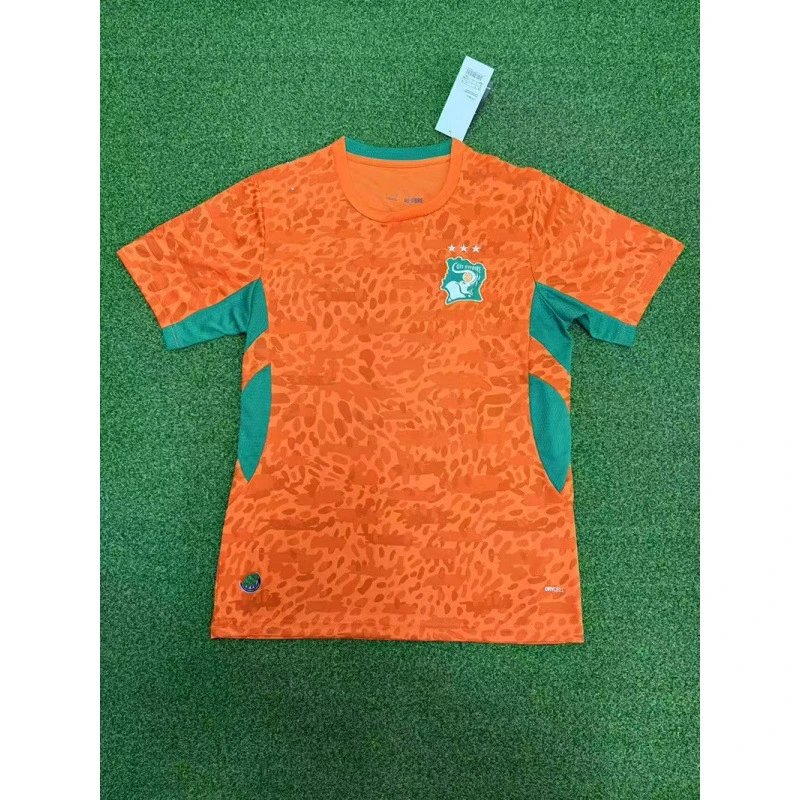 Casa Sport Orange Leopard Print Football Jersey
