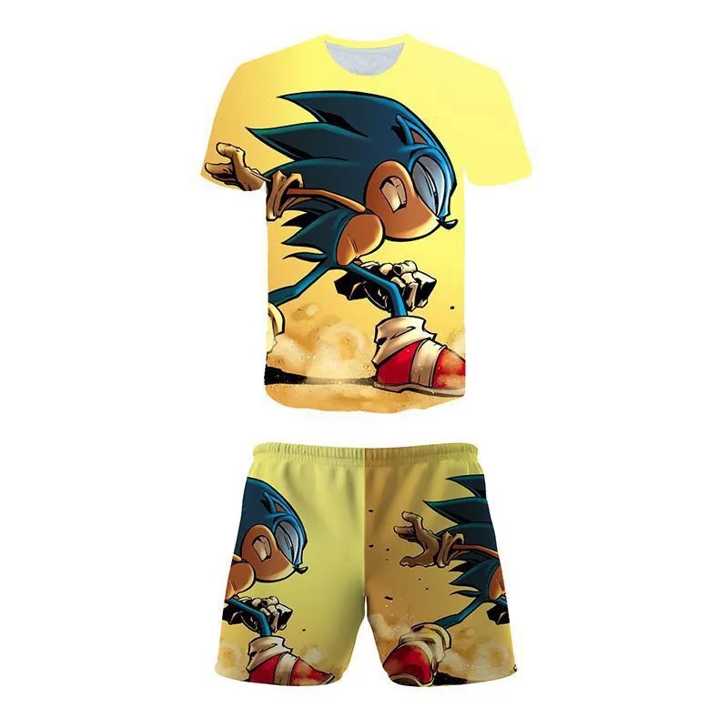Design Gruffalo x The Gruffalo T-Shirt and Shorts Set Beige / Green Kids Sleepwear - 20