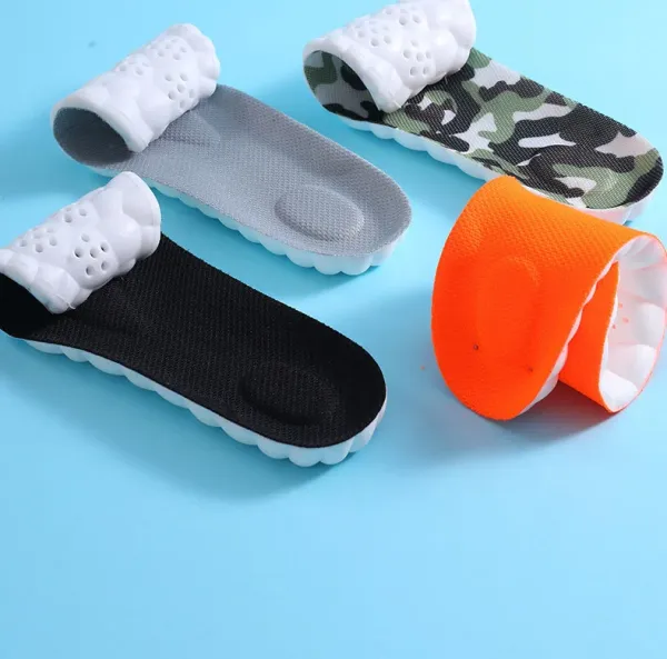 Design Camouflage Insoles with Herbal Deodorizing Function Green Camo Footbeds Shoes - 38