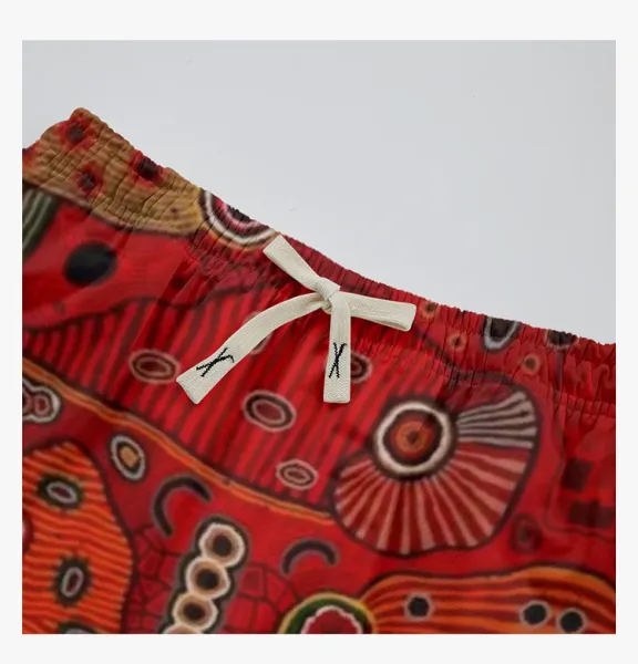 Design Oceanic Aboriginal Print Swim Shorts Multicolor Swimwear - 8