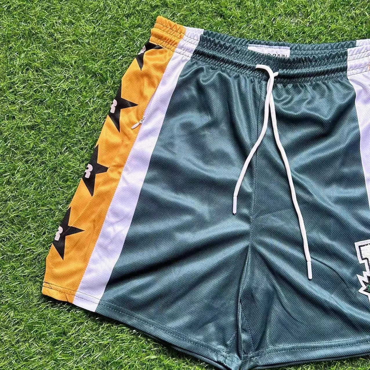 Louis Vuitton Monogram Repeat Print Basketball Shorts Black / White - 11