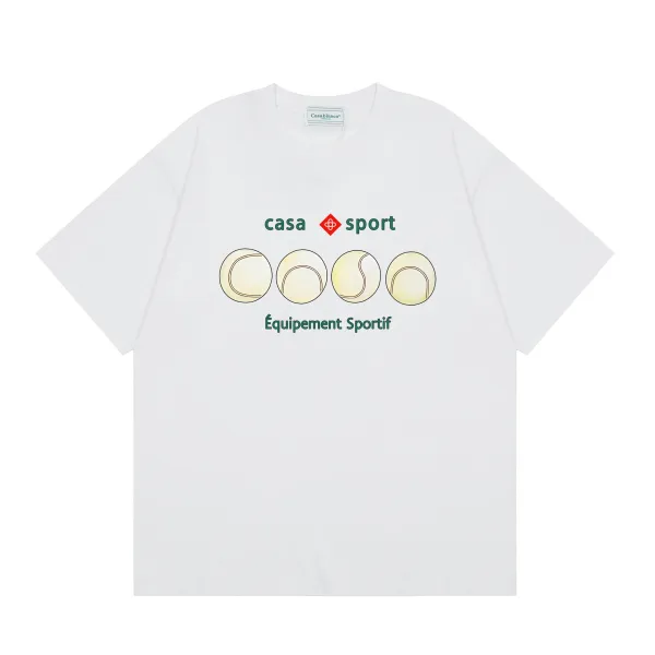 Casablanca Cactus Print Oversized T-Shirt White - 4