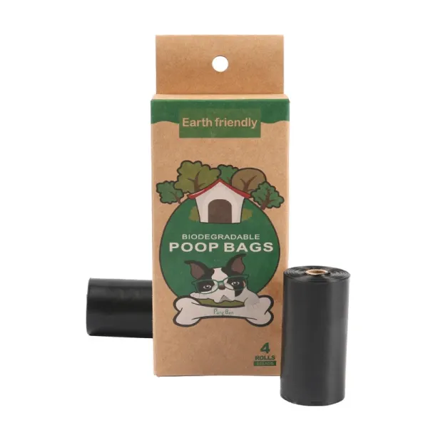 Design Biodegradable Pet Waste Bag Roll Black Accessories - 4